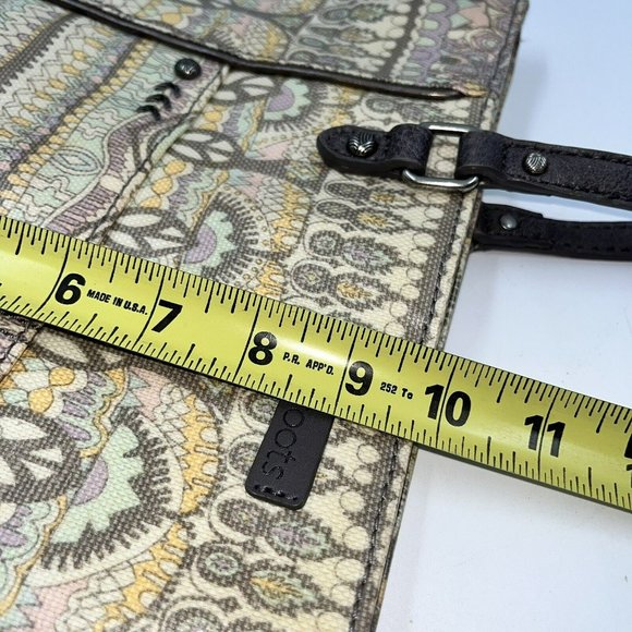 Sakroots Artist Circle Tote One World Beige Satchel Handbag Large - Picture 9 of 10